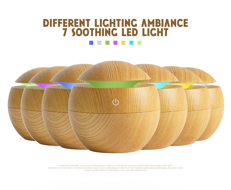 Ultrasonic Diffuser / Humidifier - 7 Soothing LED Light