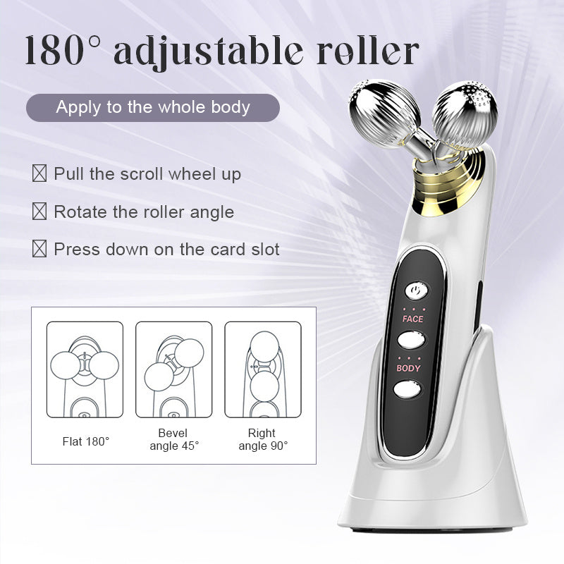 Micro Current Massage Machine EMS Beauty Lifting And Tightening Facial Roller