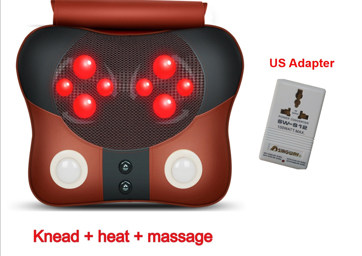 Massage Pillow-Cervical Spine, Neck, Waist, Back, Shoulder Massager