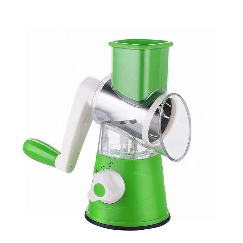 Multifunctional Rotary Cheese Grater and Vegetable Slicer