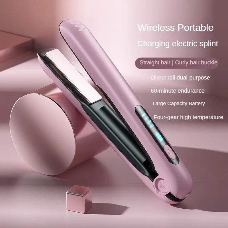 2-in-1 -Wireless Hair Straightener and Curler