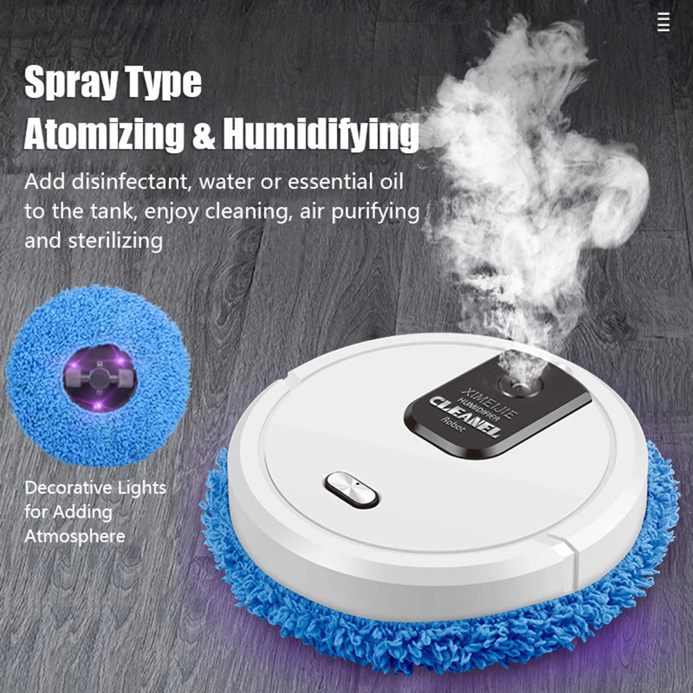 Smart Robot Cleaner : 3-in-1 , Wet & Dry  Mopping, Humidifying.