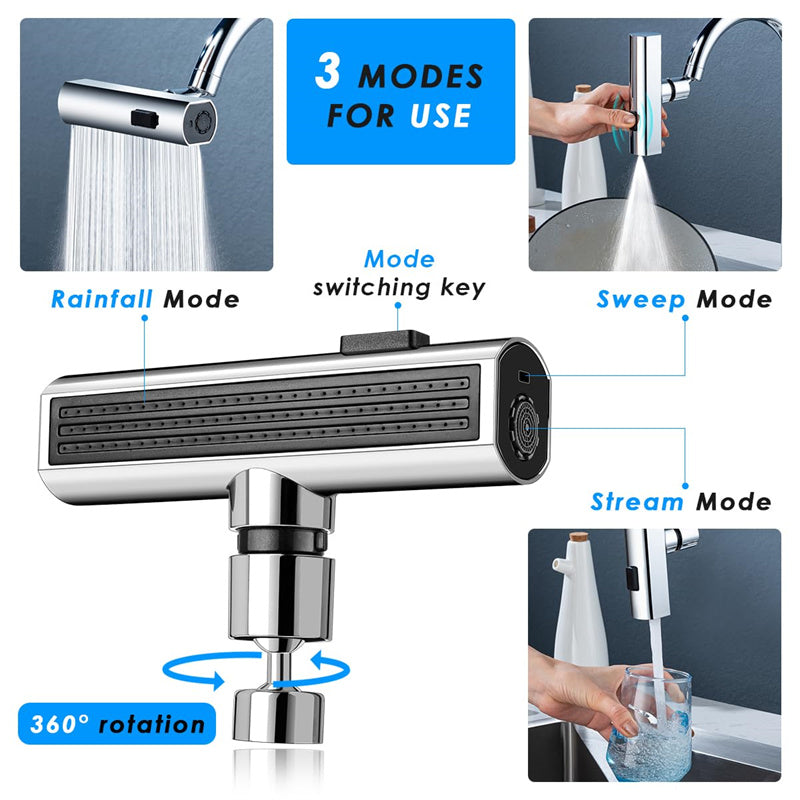 Kitchen Faucet Waterfall Outlet : 3-in-1