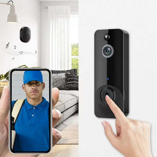 WIFI Video Doorbell - 720P, 166° Wide-Angle Lens