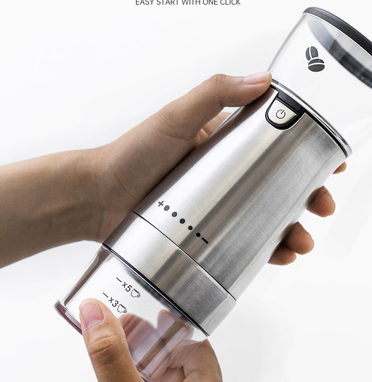 USB Coffee Grinder - Stainless Steel