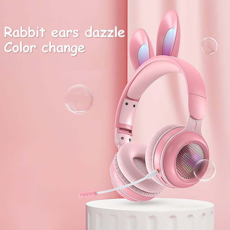 Écouteurs à changement de couleur Rabbit Ears Dazzle - Bluetooth/MP3