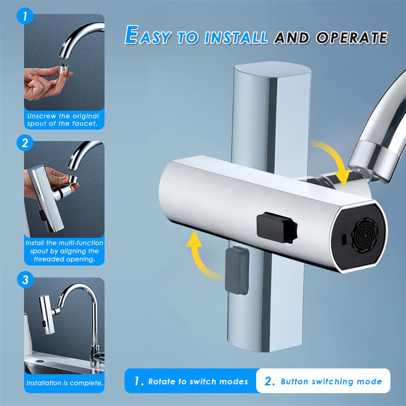 Kitchen Faucet Waterfall Outlet : 3-in-1