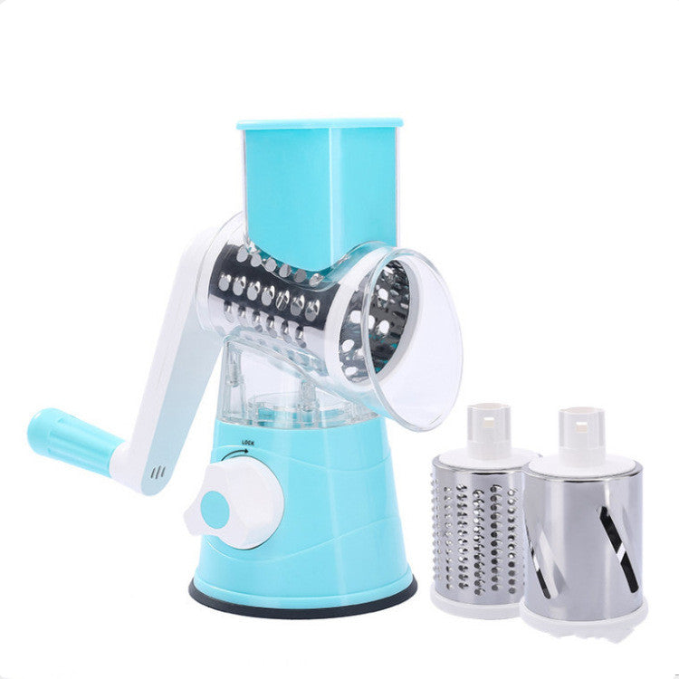 Multifunctional Rotary Cheese Grater and Vegetable Slicer